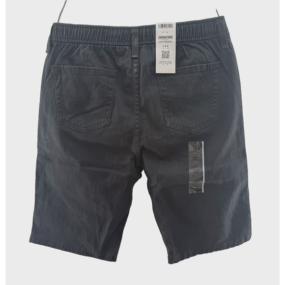 Levi Strauss Signature Boys Black Uniform Shorts Size Large 9" Inseam W/tag READ - Picture 7 of 11